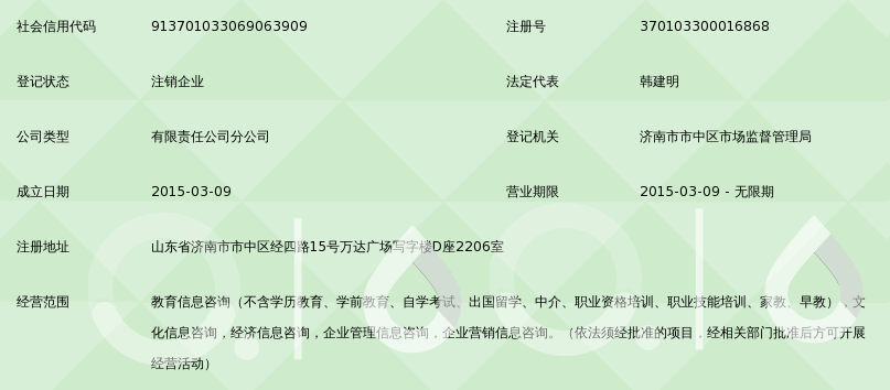 南京哈耶普教育信息咨詢濟南分公司
